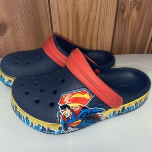 Crocs Superman J1 Blue Red Yellow Boy Girl